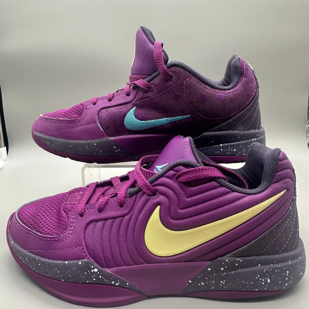Nike Ja 2 Nightmare Basketball Shoes Kids 4.5Y Purple Teal FV5633-500